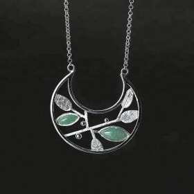 Ladies-Silver-Spring-Natural-Stone-custom-necklace (1)